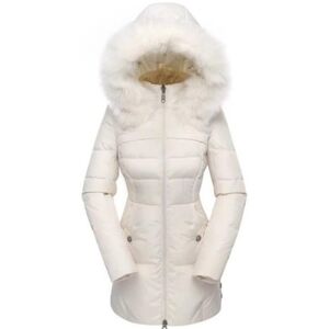 Women's Down Coat With Fur Hood With 90% Down Parka Puffer Jacket Large